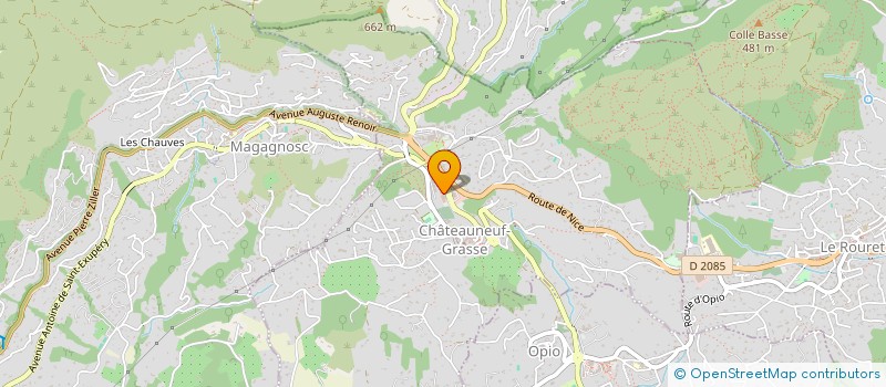 localisation de l'entreprise PRESSING DES MOUSQUETTES à CHATEAUNEUF-GRASSE