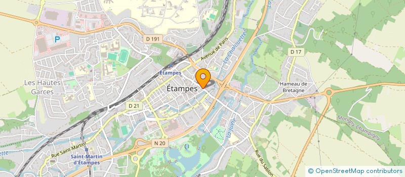localisation de l'entreprise PRESSING DES QUATRE COINS à ETAMPES