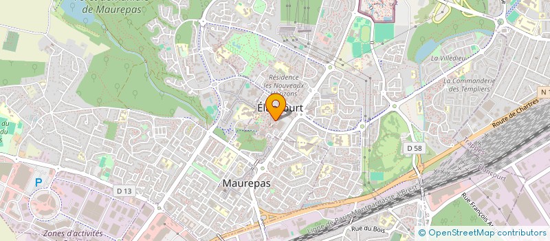 localisation de l'entreprise PRESSING DES SEPT MARES  ELANCOURT