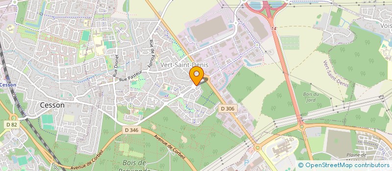 localisation de l'entreprise PRESSING DU BOIS VERT à VERT-SAINT-DENIS