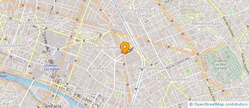 localisation de l'entreprise PRESSING DU CIRQUE D'HIVER à PARIS