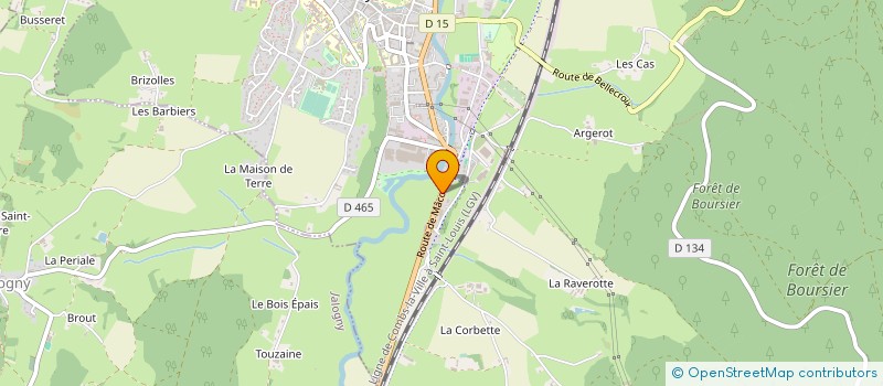 localisation de l'entreprise PRESSING DU MOULIN à CLUNY