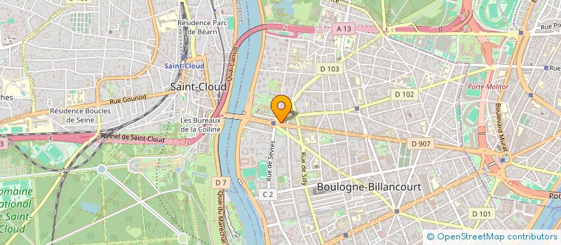 localisation de l'entreprise PRESSING DU PONT DE ST CLOUD à BOULOGNE-BILLANCOURT