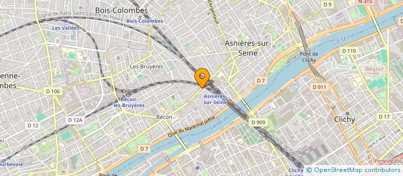 localisation de l'entreprise PRESSING ELGA SARL à ASNIERES-SUR-SEINE