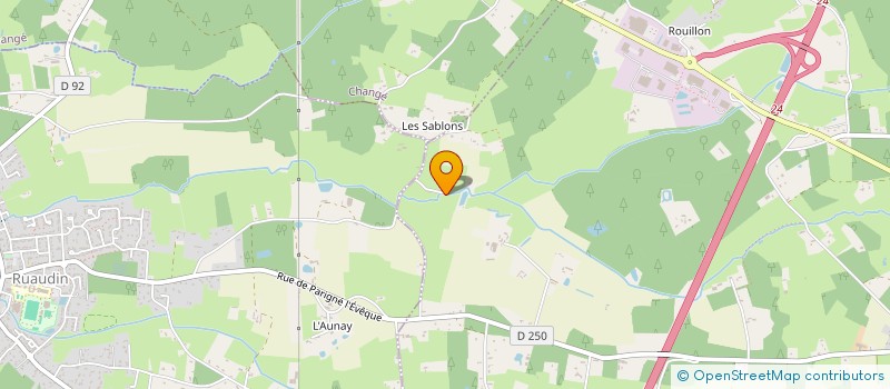 localisation de l'entreprise PRESSING ET RETOUCHES SARAH  PARIGNE L'EVEQUE