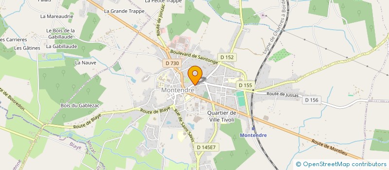 localisation de l'entreprise PRESSING FLEURY EURL à MONTENDRE
