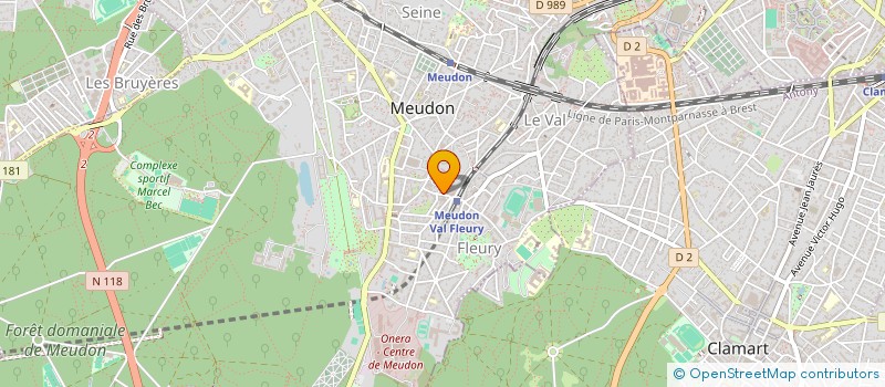 localisation de l'entreprise PRESSING FLEURY MULTISERVICES à MEUDON