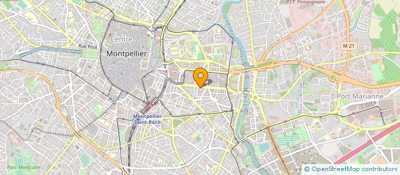 localisation de l'entreprise PRESSING FRADE ANTIGONE à MONTPELLIER