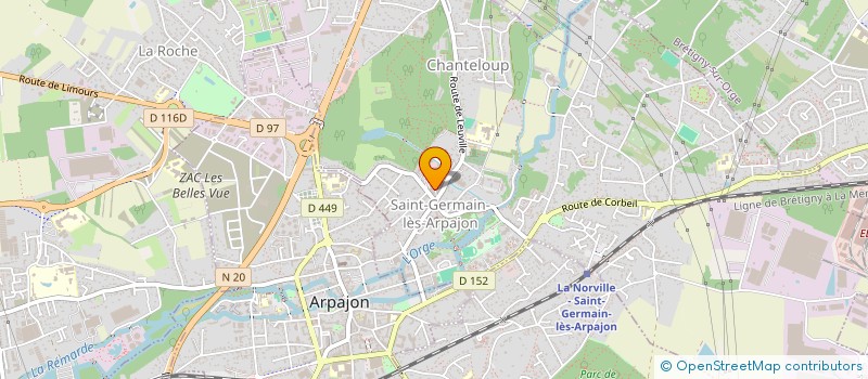 localisation de l'entreprise PRESSING GERMINOIS  SAINT-GERMAIN-LES-ARPAJON