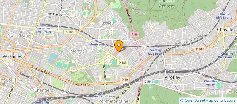 localisation de l'entreprise PRESSING GRAND SIECLE à VERSAILLES