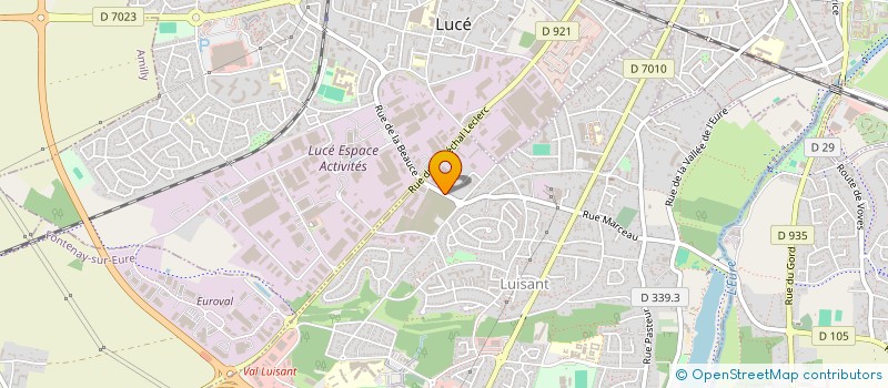 localisation de l'entreprise PRESSING GUTENBERG à LUISANT
