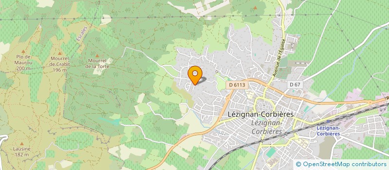 localisation de l'entreprise PRESSING HYGIENOS  LEZIGNAN-CORBIERES