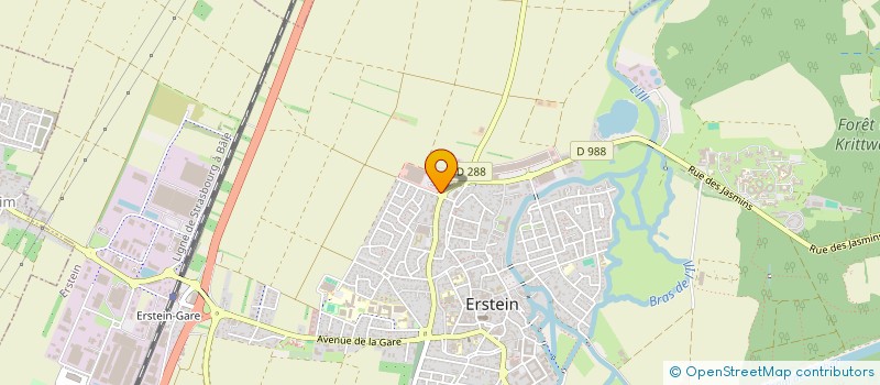 localisation de l'entreprise PRESSING L'OISEAU BLEU  ERSTEIN