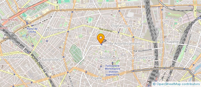 localisation de l'entreprise PRESSING LAMARCK  PARIS