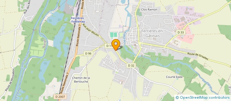 localisation de l'entreprise PRESSING LAVERIE DU GATINAIS  FERRIERES-EN-GATINAIS