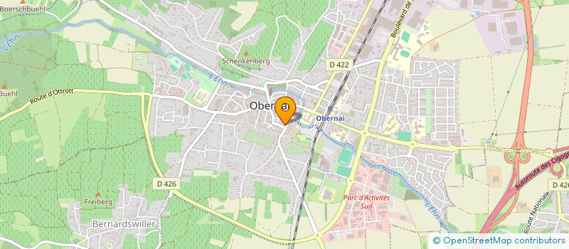 localisation de l'entreprise PRESSING LE COLZA  OBERNAI