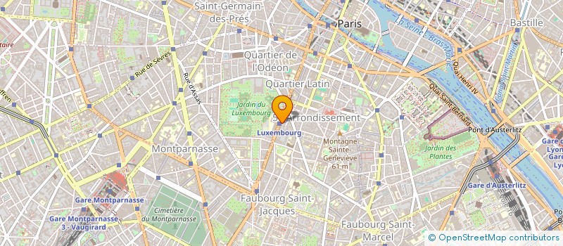 localisation de l'entreprise PRESSING LE LUXEMBOURG à PARIS