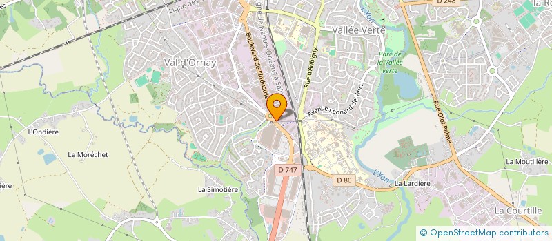 localisation de l'entreprise PRESSING LES 4 SAISONS à LA ROCHE-SUR-YON