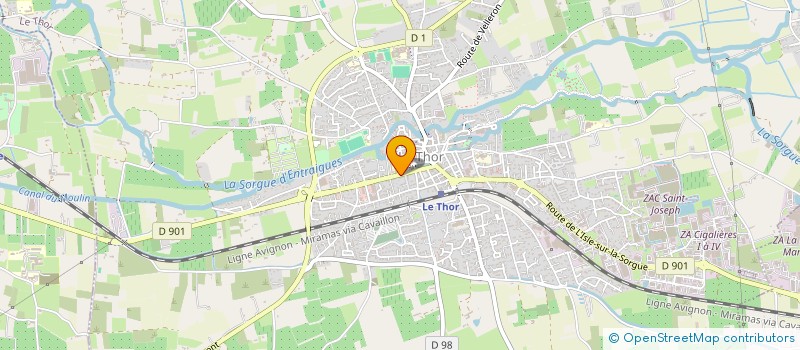 localisation de l'entreprise PRESSING LES LAVANDIERES à LE THOR