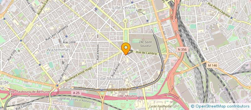 localisation de l'entreprise PRESSING LES MARRONNIERS à LILLE