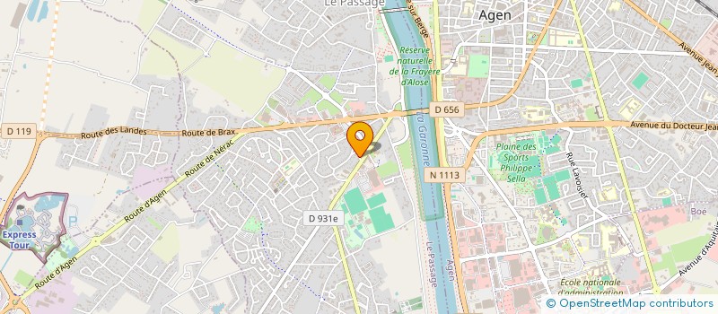 localisation de l'entreprise PRESSING LINGE SERVICES à LE PASSAGE