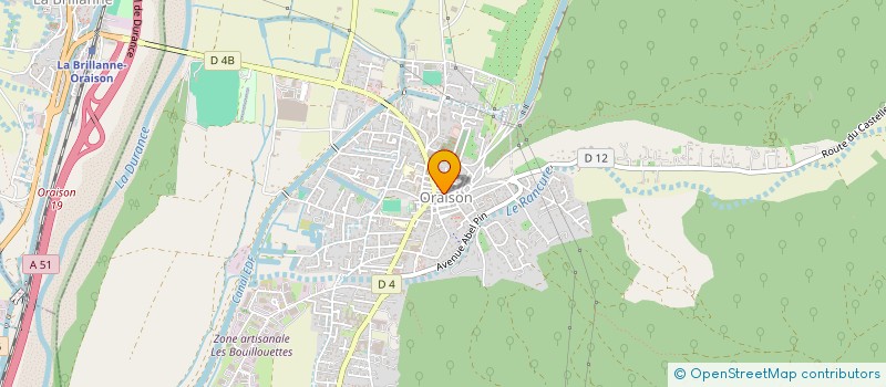 localisation de l'entreprise PRESSING MAEVA à ORAISON
