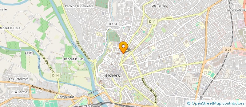 localisation de l'entreprise PRESSING MERLIN S A R L à BEZIERS