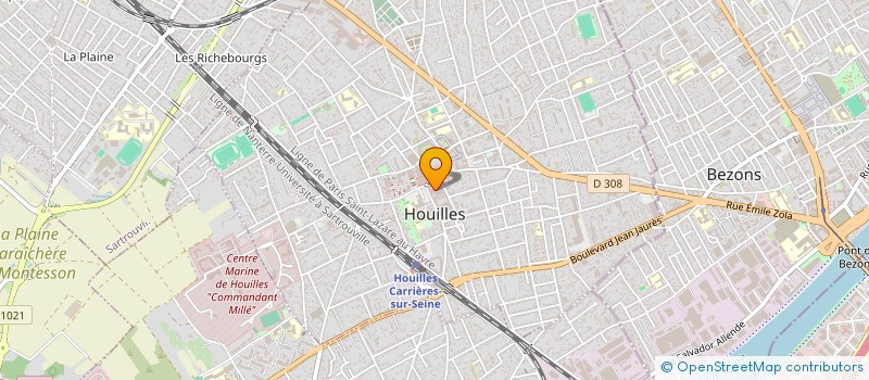 localisation de l'entreprise PRESSING MICHELET à HOUILLES