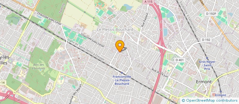 localisation de l'entreprise PRESSING MULTI SERVICES  LE PLESSIS-BOUCHARD