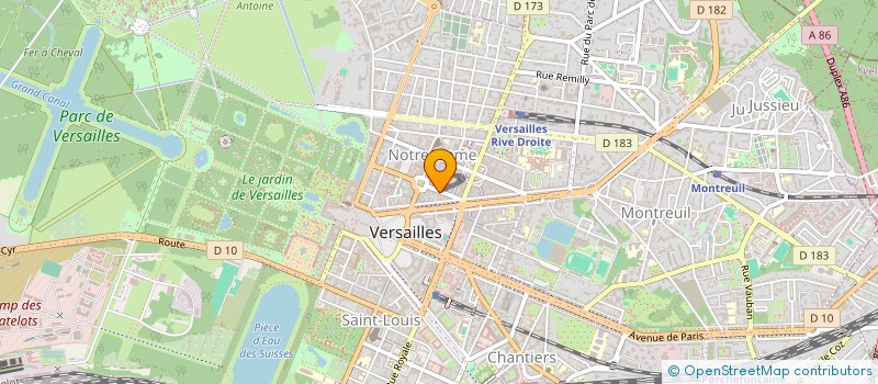 localisation de l'entreprise PRESSING N 1 à VERSAILLES