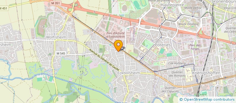 localisation de l'entreprise PRESSING NATURAM  ECKBOLSHEIM