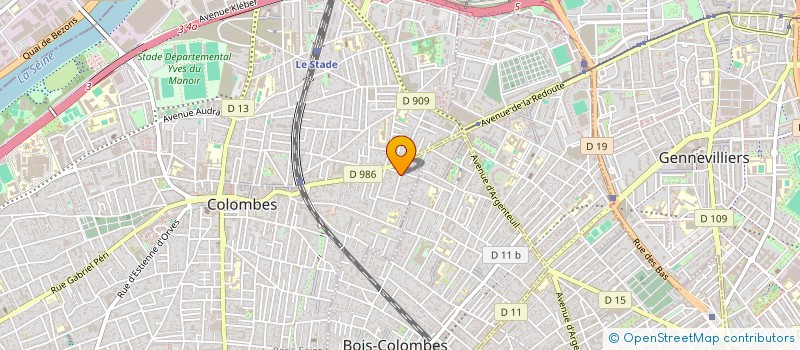 localisation de l'entreprise PRESSING NETTOIE + à COLOMBES