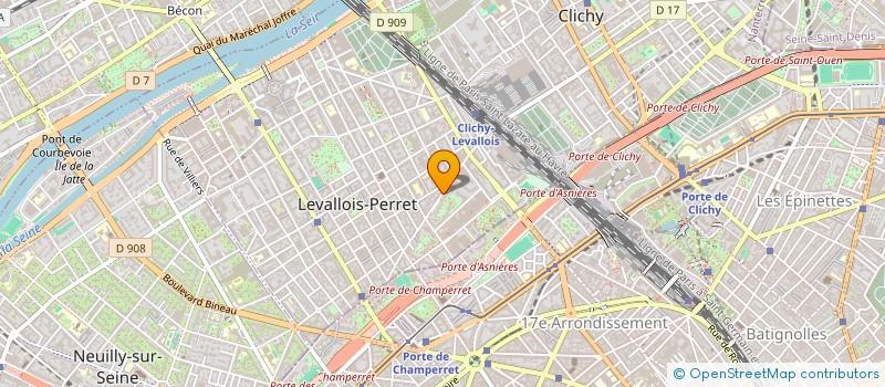 localisation de l'entreprise PRESSING PLUS à LEVALLOIS-PERRET
