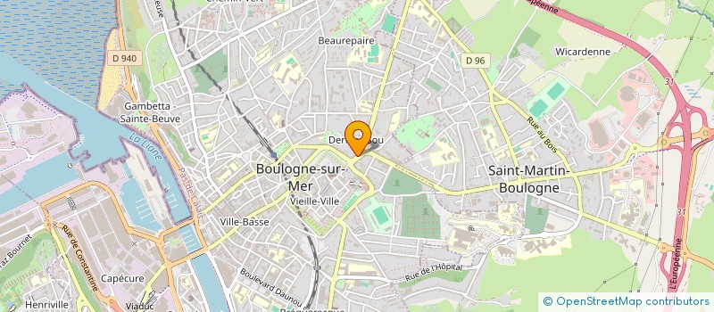 localisation de l'entreprise PRESSING PORTE NEUVE à BOULOGNE-SUR-MER