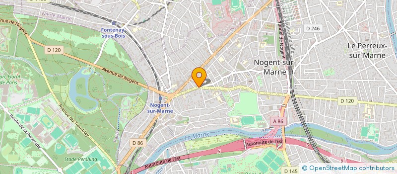 localisation de l'entreprise PRESSING PRESTO  NOGENT-SUR-MARNE