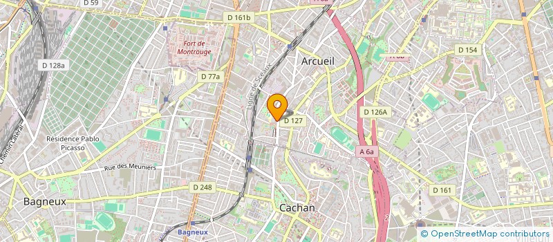 localisation de l'entreprise PRESSING RASPAIL à ARCUEIL