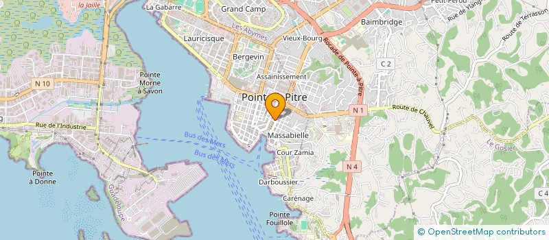 localisation de l'entreprise PRESSING REPUBLIQUE à POINTE-A-PITRE