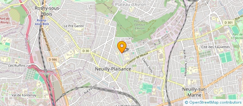 localisation de l'entreprise PRESSING RETOUCHE G.A à NEUILLY-PLAISANCE