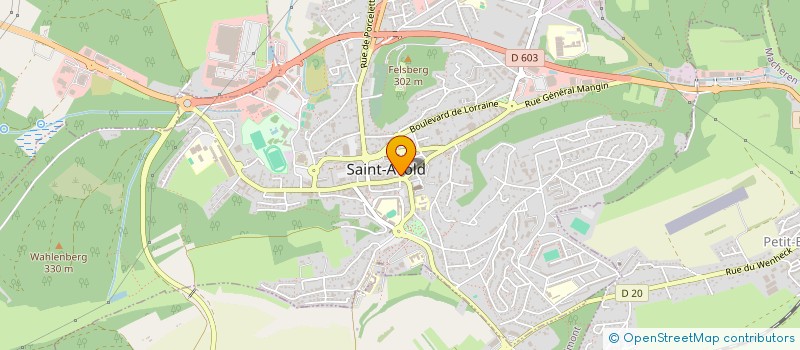 localisation de l'entreprise PRESSING SADLER  SAINT-AVOLD