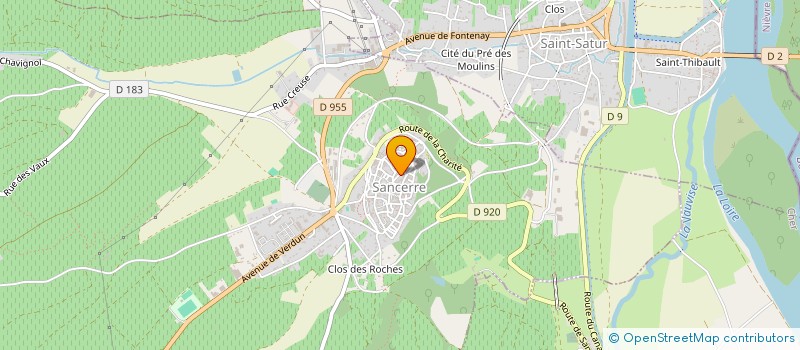 localisation de l'entreprise PRESSING SAINT JEAN SARL à SANCERRE