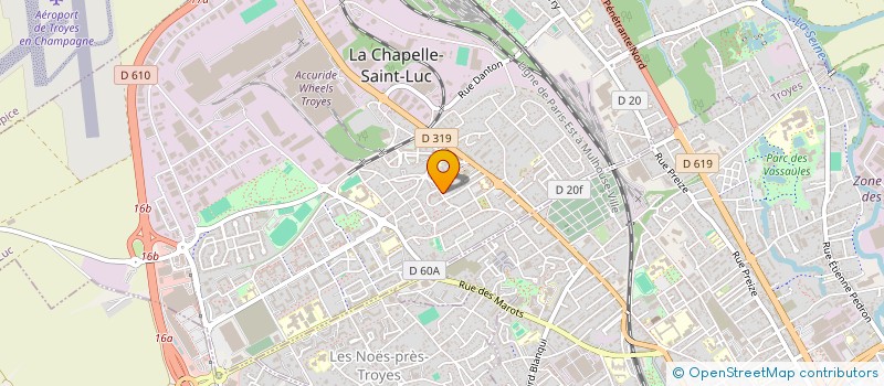 localisation de l'entreprise PRESSING SAINT LUC à LA CHAPELLE-SAINT-LUC