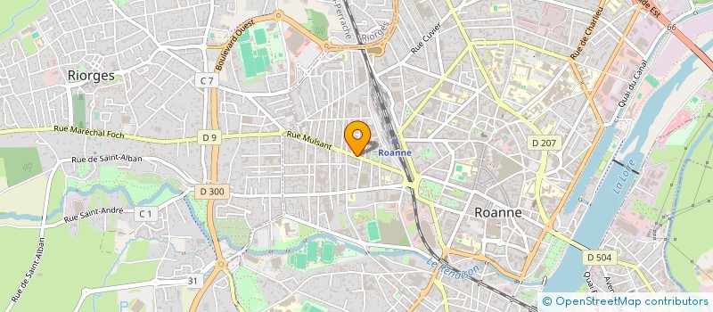 localisation de l'entreprise PRESSING SAINTE ANNE à ROANNE