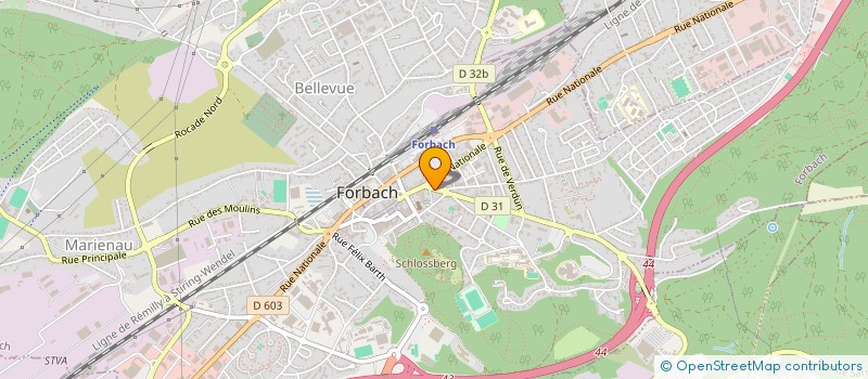 localisation de l'entreprise PRESSING SAINTE CROIX à FORBACH