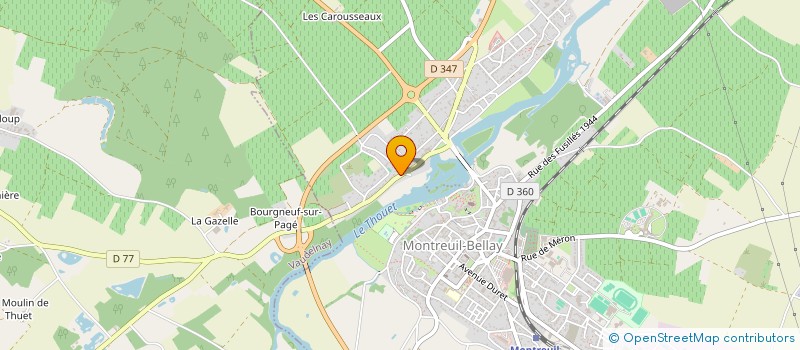 localisation de l'entreprise PRESSING SAUMUROIS à SAUMUR