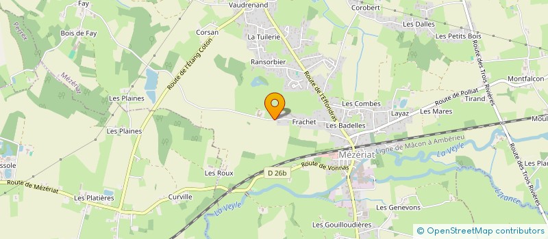 localisation de l'entreprise PRESSING SERVICE à MEZERIAT
