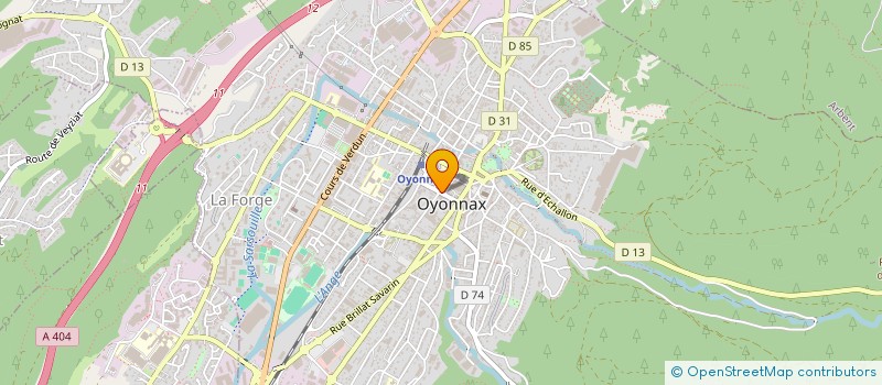localisation de l'entreprise PRESSING-SERVICE JEAN BERTHENET à OYONNAX