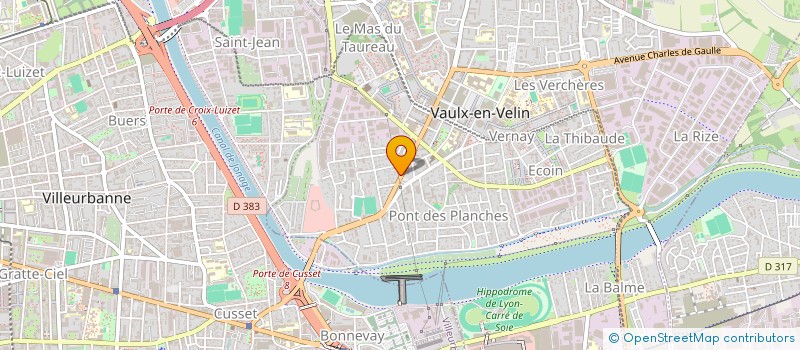 localisation de l'entreprise PRESSING SR à VAULX-EN-VELIN