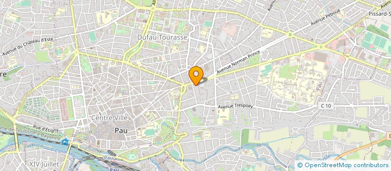 localisation de l'entreprise PRESSING THIERS à PAU