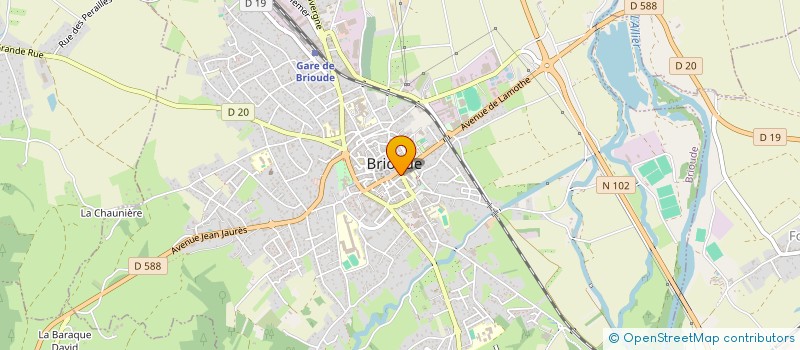 localisation de l'entreprise PRESSING VIALARD à BRIOUDE