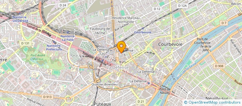 localisation de l'entreprise PRESSING VIDUSIN MULTI SERVICES à COURBEVOIE